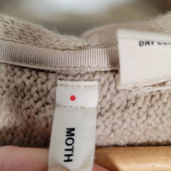 Anthropologie Moth Wool Cardigan Sweater - Picture 6 of 7